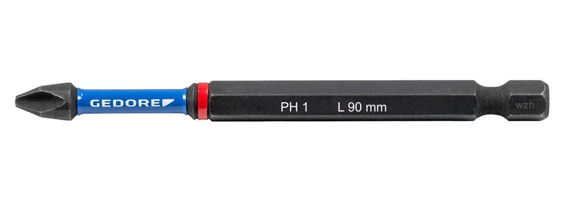 Bild von Gedore Torsions-Bit-Satz 1/4 Zoll Kreuzschlitz PH 1 L 90 mm, 2-tlg
