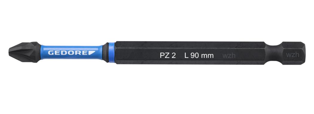 Bild von Gedore Torsions-Bit-Satz 1/4 Zoll Kreuzschlitz PZ 2 L 90 mm, 2-tlg