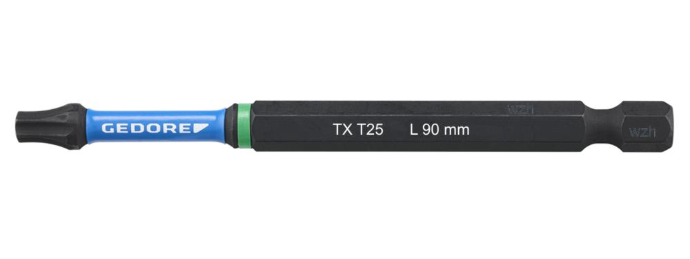 Bild von Gedore Torsions-Bit-Satz 1/4 Zoll TX T25 L 90 mm, 2-tlg